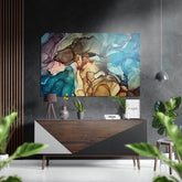 Marbleous Brushed Aluminium Dibond Wall Art.